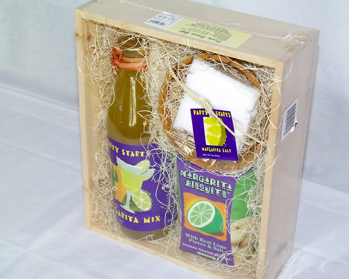 Margarita mix gift box packaging design.