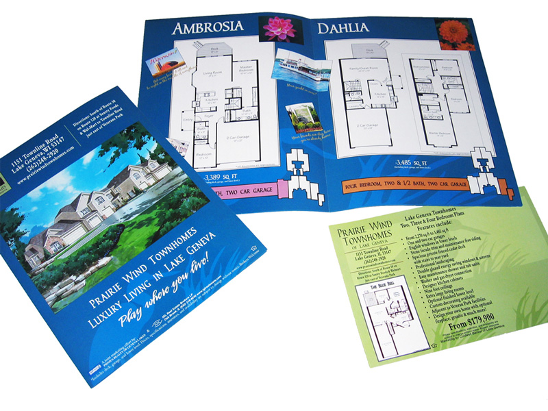 Prairie Wind Townhomes marketing brochure.