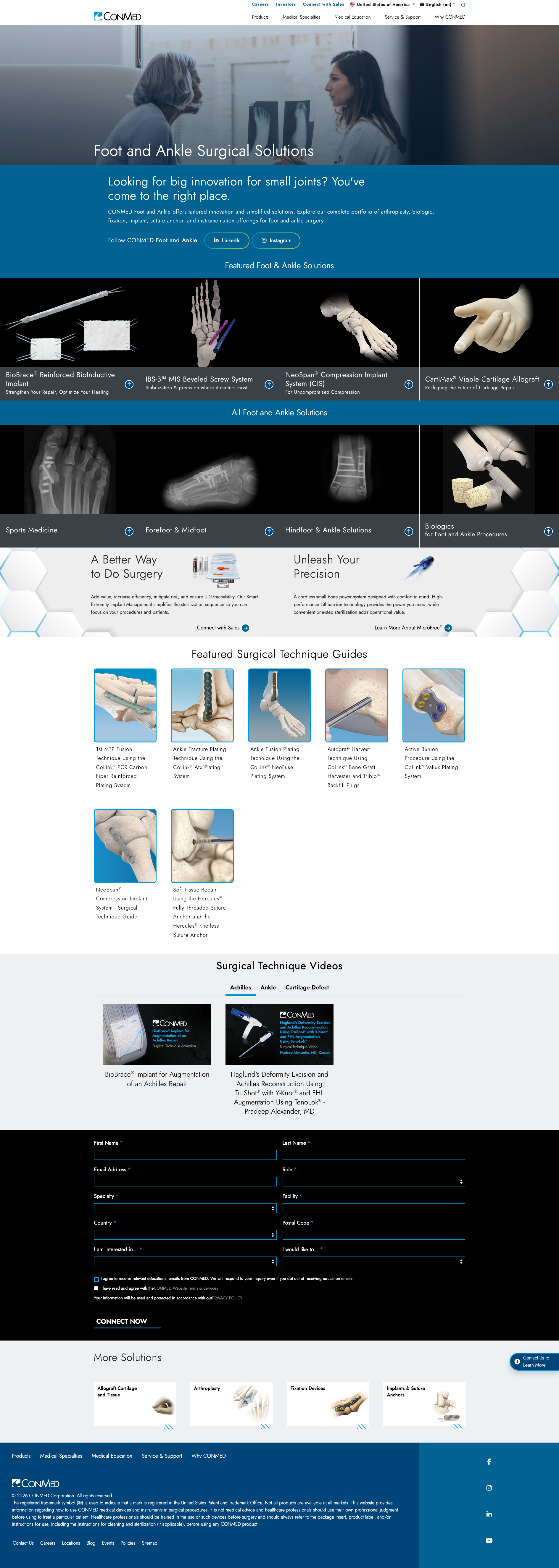 Foot and Ankle Solutions screenshot.