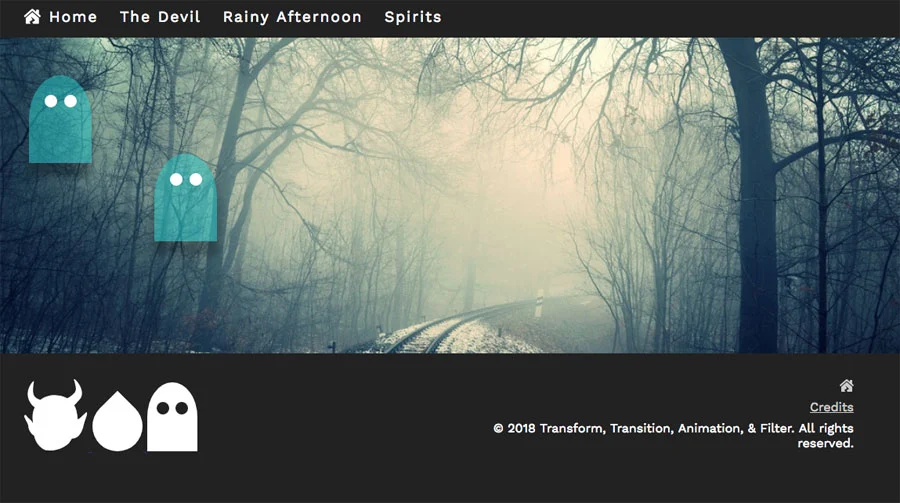 CSS Animations website screenshot.